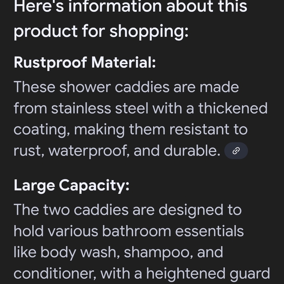 Shower Caddy - Brown - Picture 2 of 2